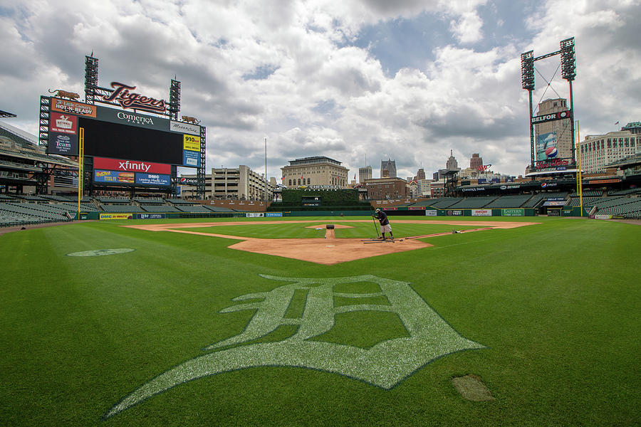 The Old English D at Comerica Park Photograph by Jay Smith