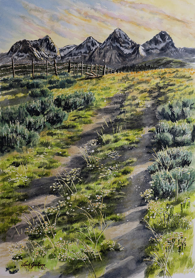 The Old Fence Road Painting by Link Jackson