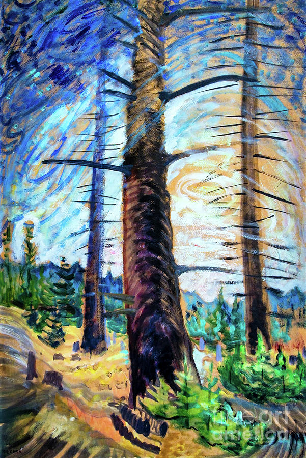 The Old Fir Tree by Emily Carr 1937 Painting by Emily Carr