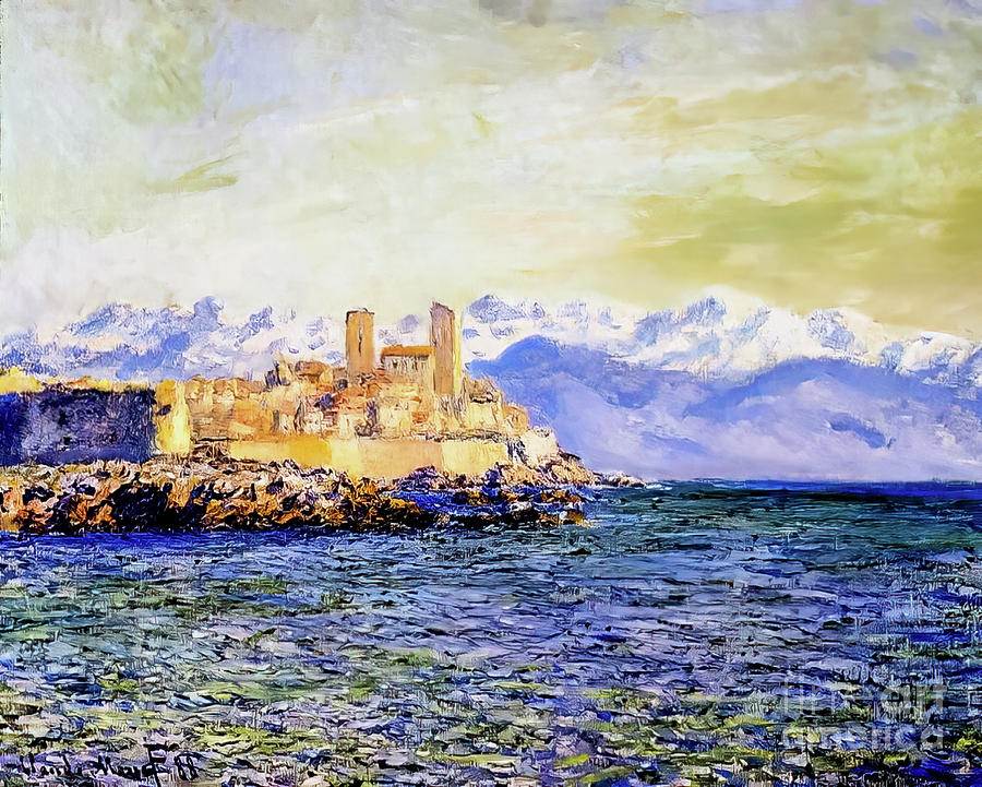 The Old Fort at Antibes by Claude Monet 1888 Painting by Claude Monet