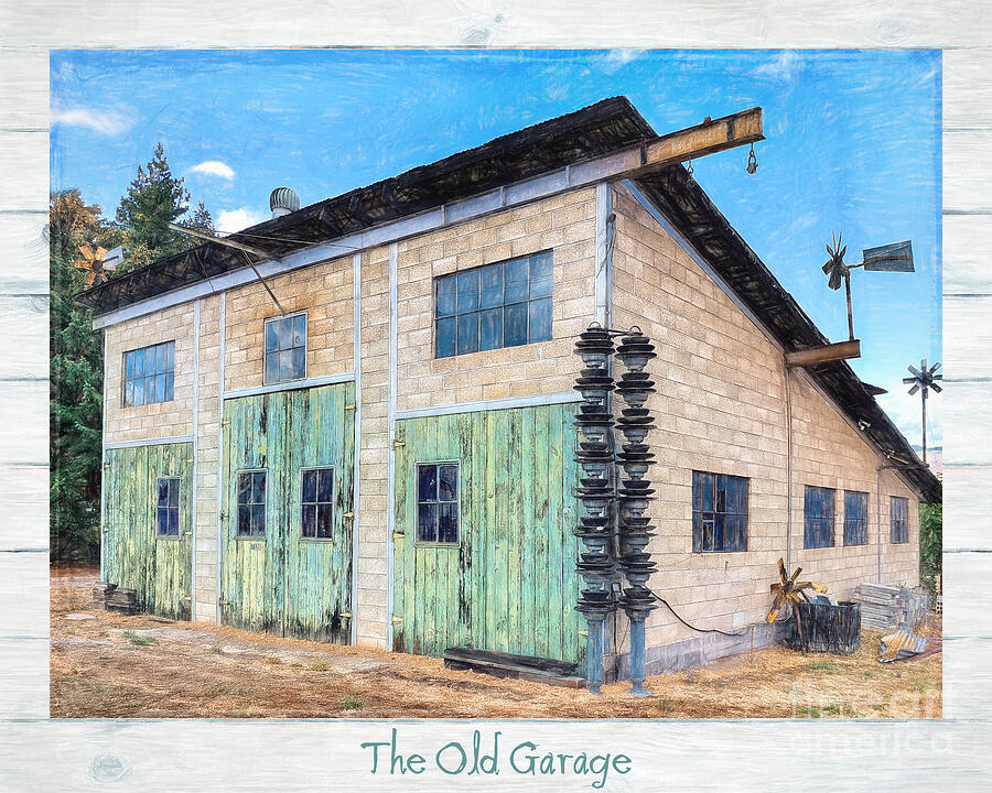 The Old Garage Digital Art by Jean OKeeffe Macro Abundance Art