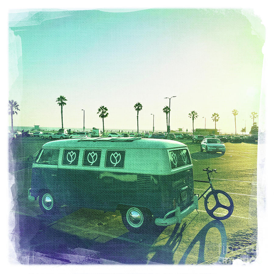 The Old Hippie Bus At The Beach Photograph by Nina Prommer