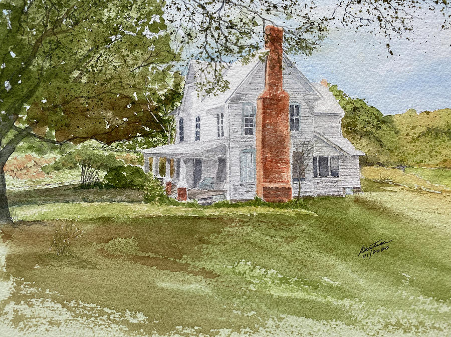 The Old Home Place - a watercolor  Painting by Joel Deutsch
