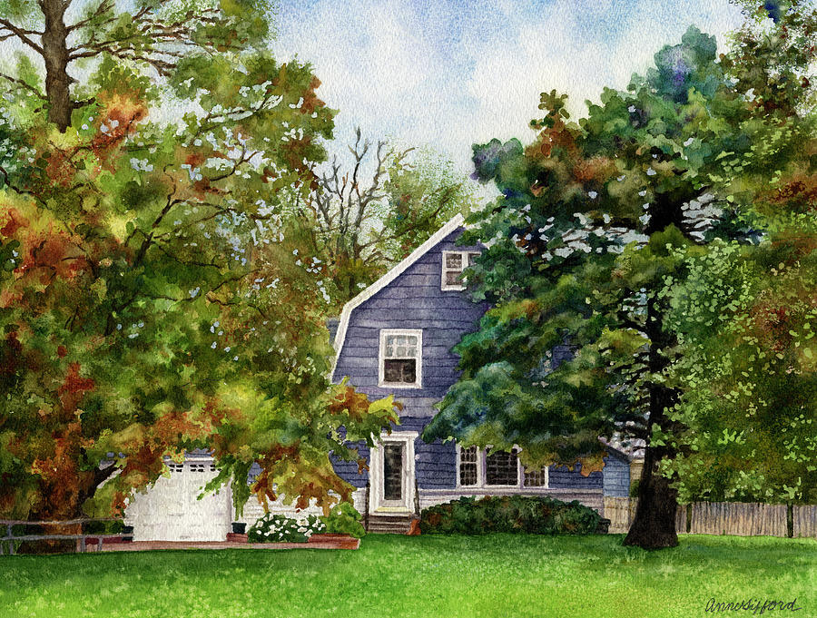 The Old Homestead Painting by Anne Gifford