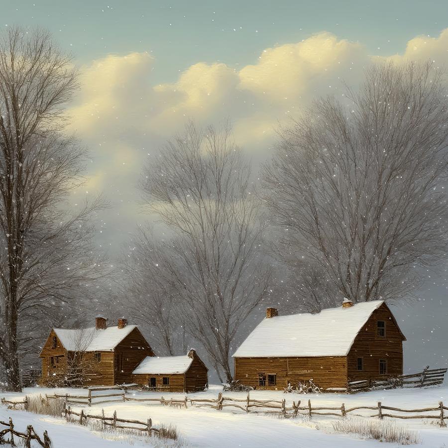 The Old Homestead Digital Art by Sterling and Thorn The Old Homestead Digital Art by Sterling and Thorn