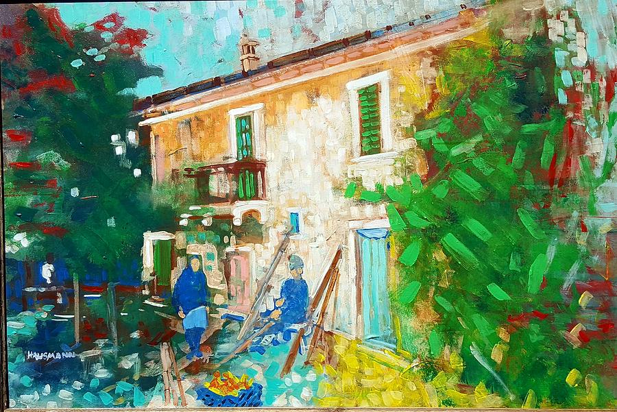 The Old House Painting by Kurt Hausmann