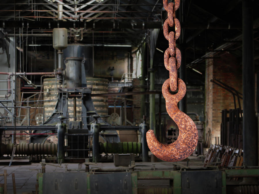 The old iron hook Photograph by Average Images
