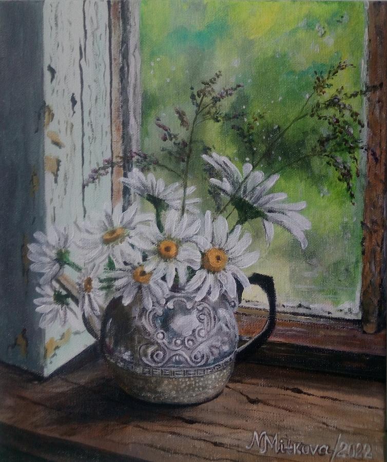 The old Kettle  Painting by Nina Mitkova