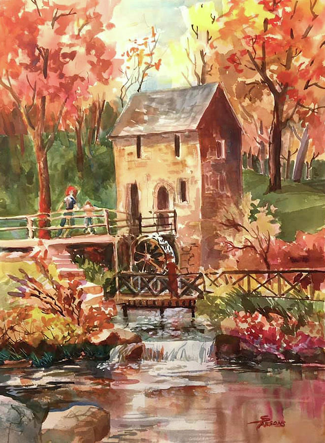The Old Mill #3 Painting by Sheila Parsons