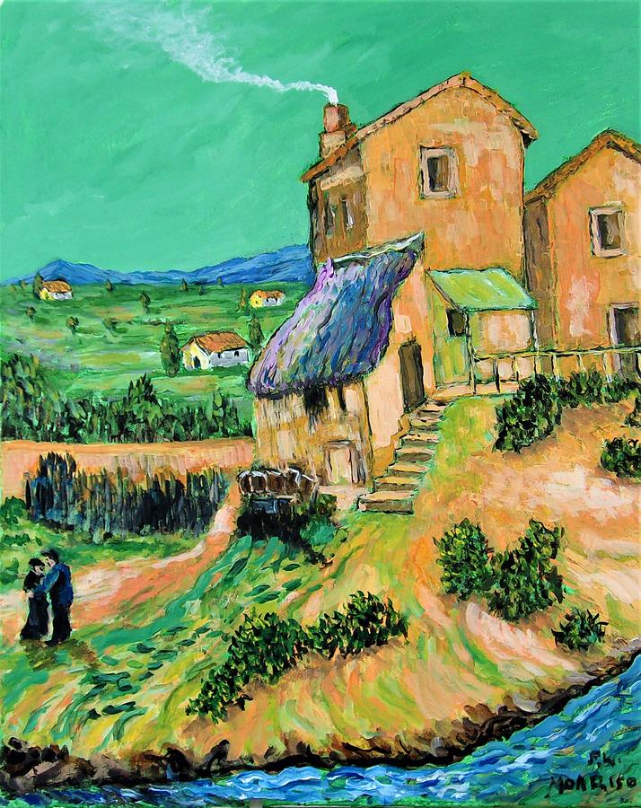 The Old Mill  after VanGogh Painting by Frank Morrison