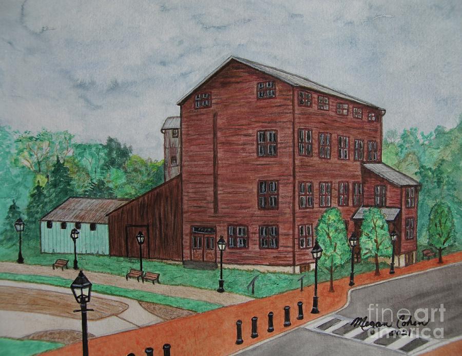 Mill Painting - The Old Mill in Saltsburg, PA by Megan Cohen
