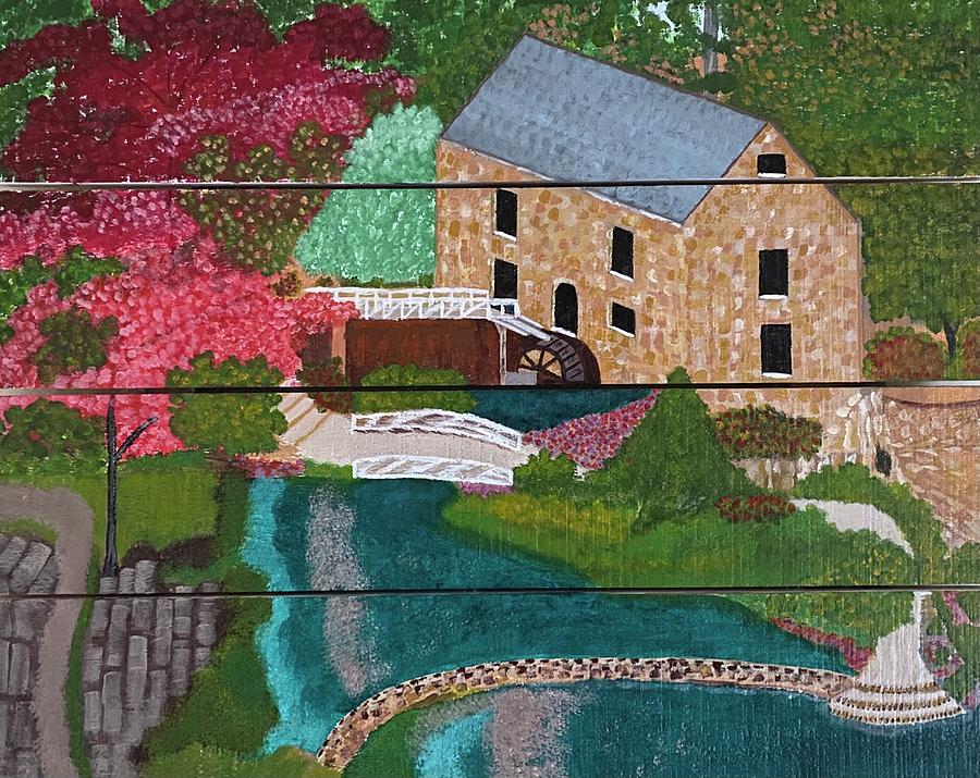 The Old Mill Painting by Richard Conti The Old Mill Painting by Richard Conti