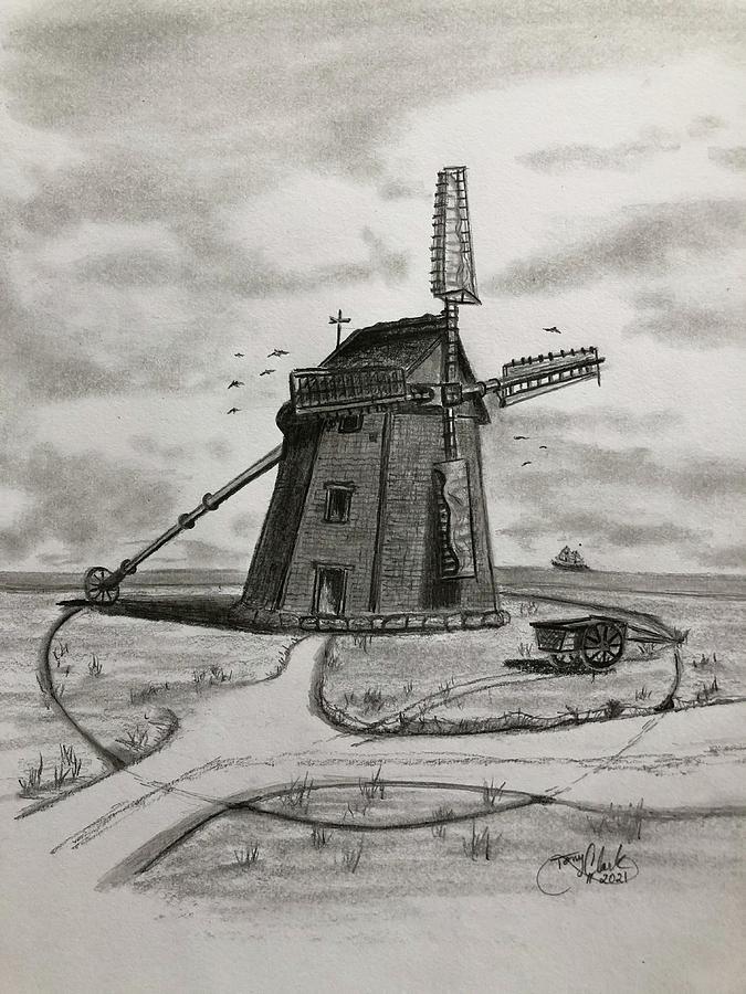 The Old Mill Drawing