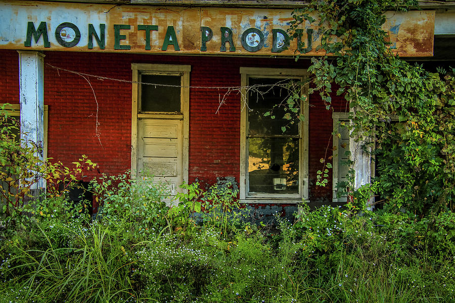 The Old Moneta Produce Building Photograph by Deb Beausoleil