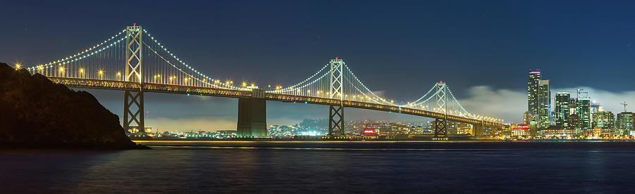 The Old Oakland Bay Bridge Pano Photograph by Jerry Fornarotto