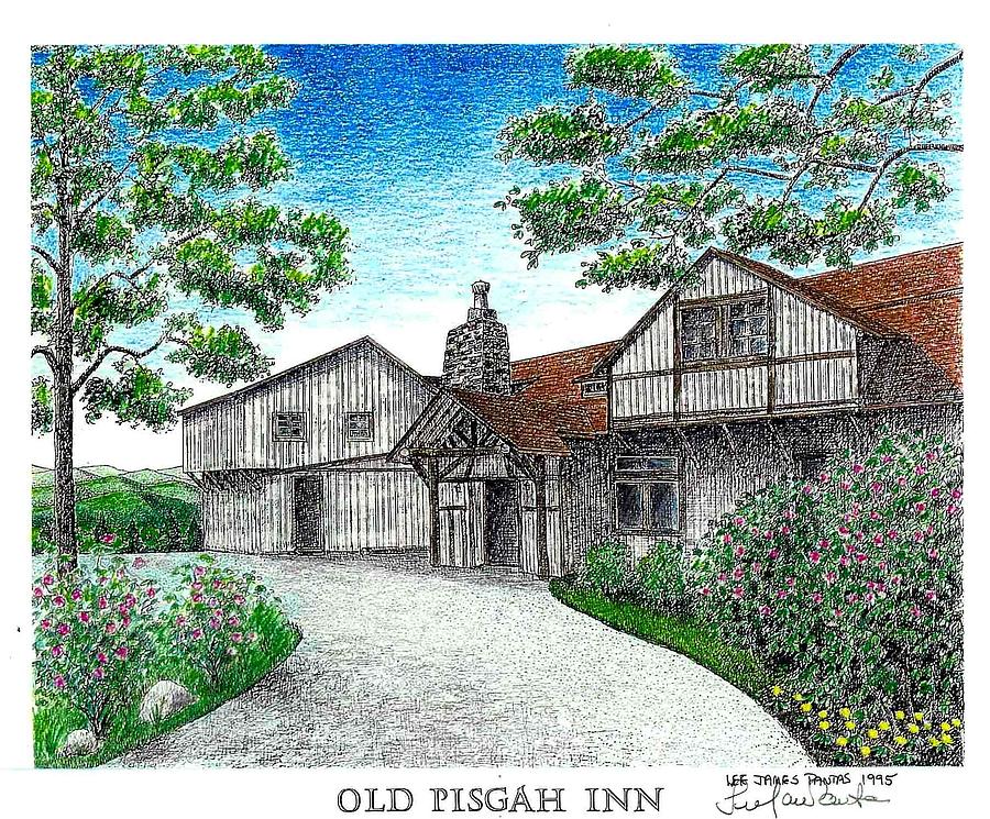 The Old Pisgah Inn in 1918 Drawing by Lee Pantas