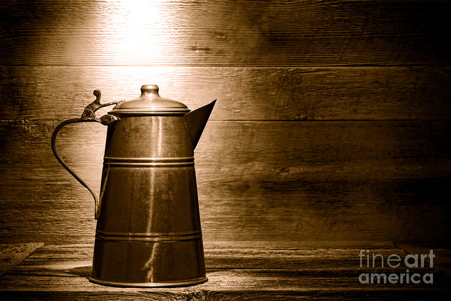 The Old Pitcher - Sepia Photograph by Olivier Le Queinec