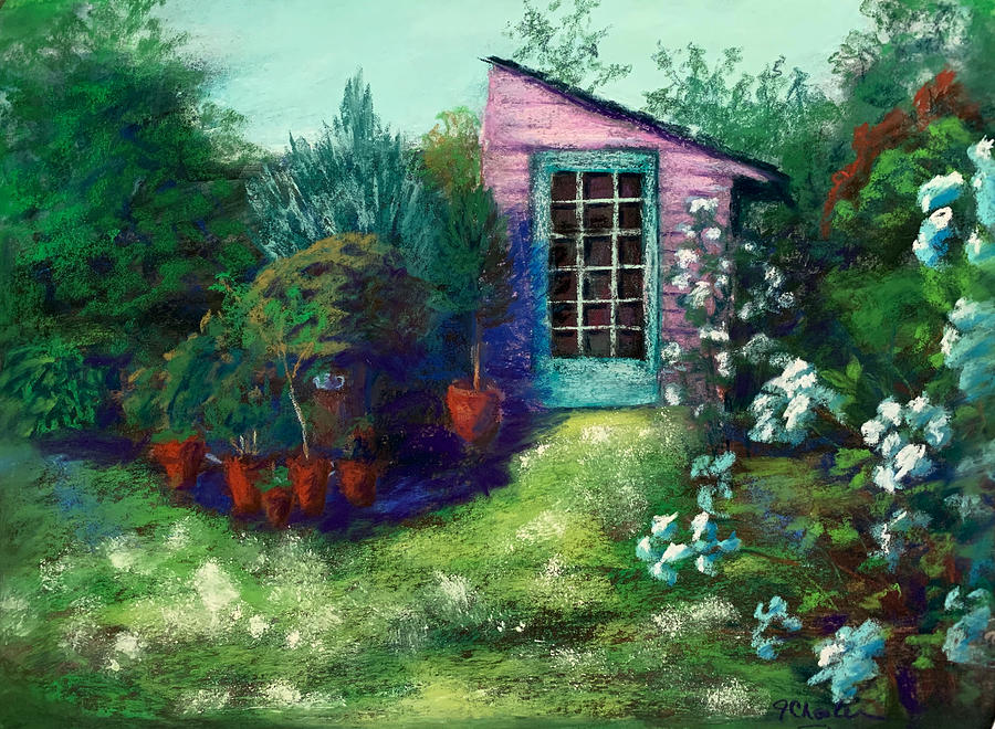 The Old Potting Shed Painting by Jan Chesler
