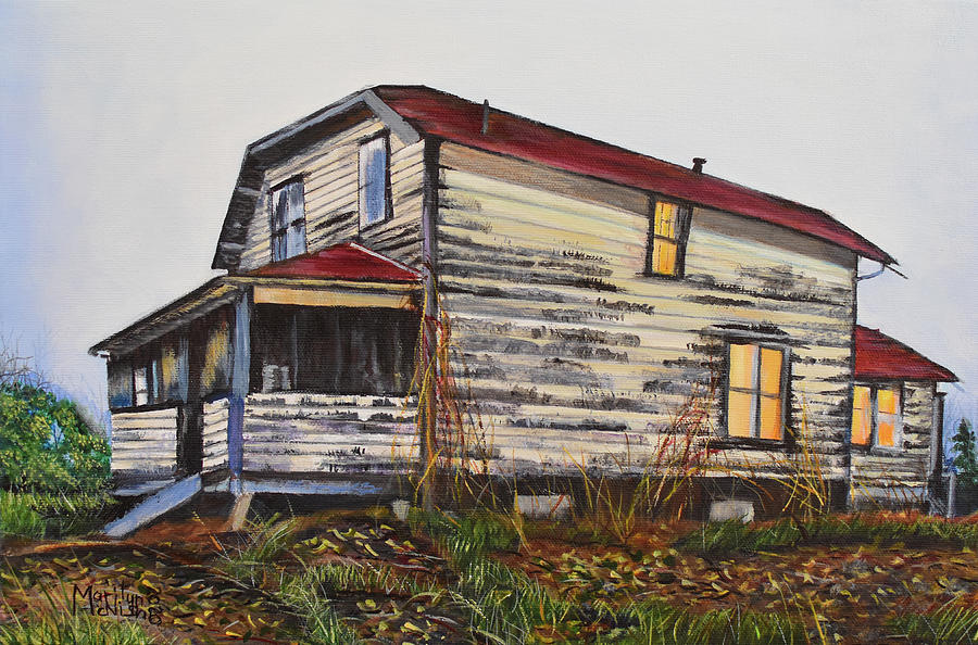 The Old Quesnel Homestead Painting by Marilyn McNish