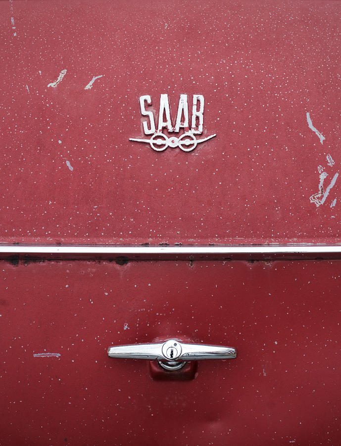 The Old Red Saab Photograph by Hermes Fine Art