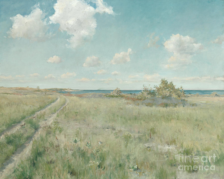 The Old Road to the Sea, circa 1893 Painting by William Merritt Chase