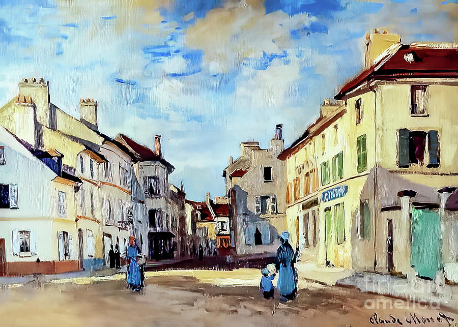 The Old Rue de la Chaussee Argenteuil by Claude Monet 1872 Painting by Claude Monet