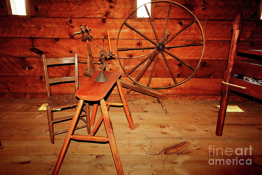The Old Spinning Wheel Photograph by Shelia Hunt