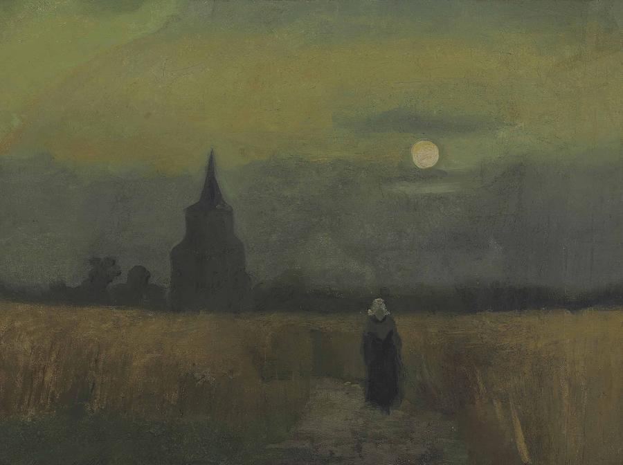 Vincent Van Gogh Painting - The Old Tower in the Fields #1 by Vincent van Gogh