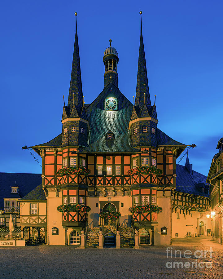The old Town Hall in Wernerigerode Photograph by Henk Meijer Photography
