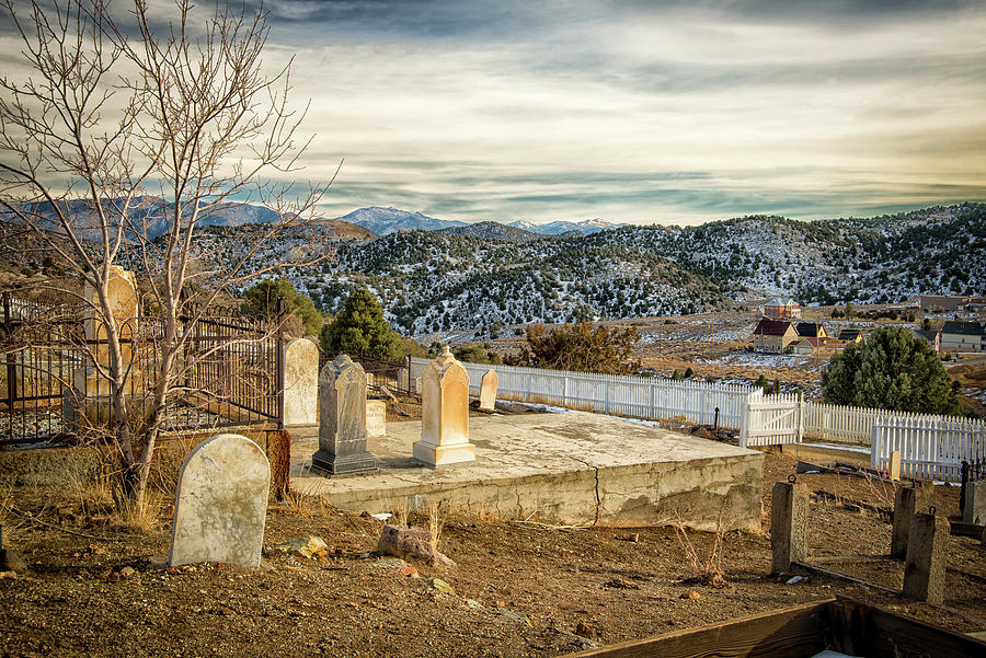 The Old Virginia City Cemetery  Photograph by Janis Knight