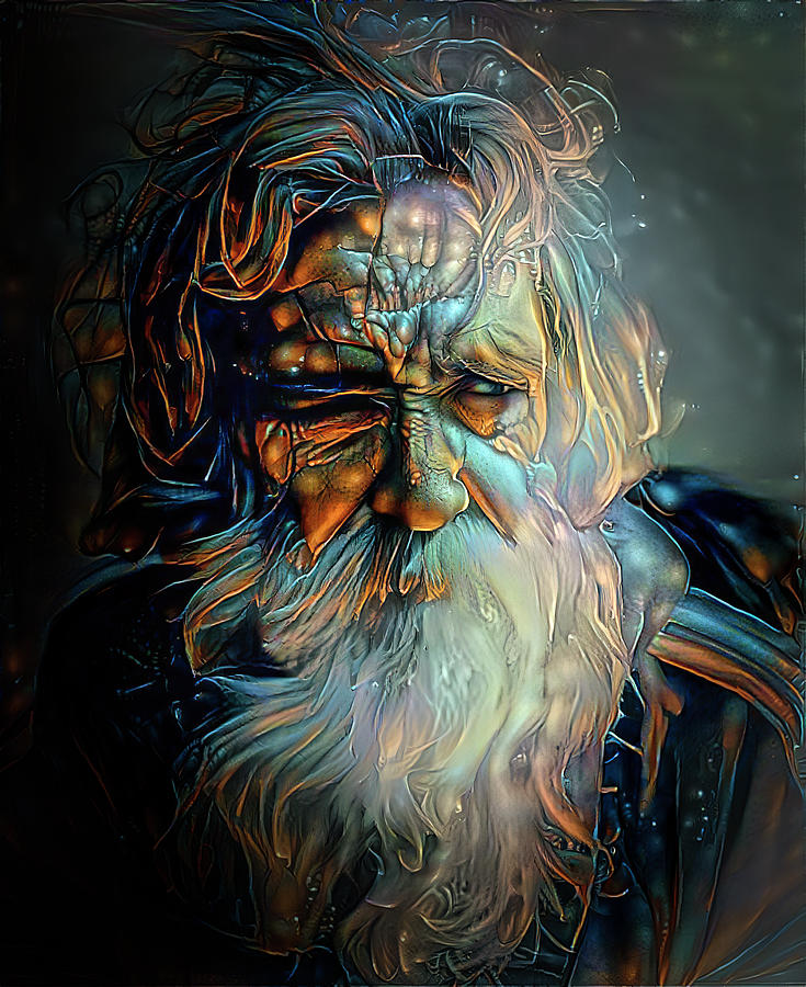 the Old Wizard Digital Art by Phil Sampson - Pixels