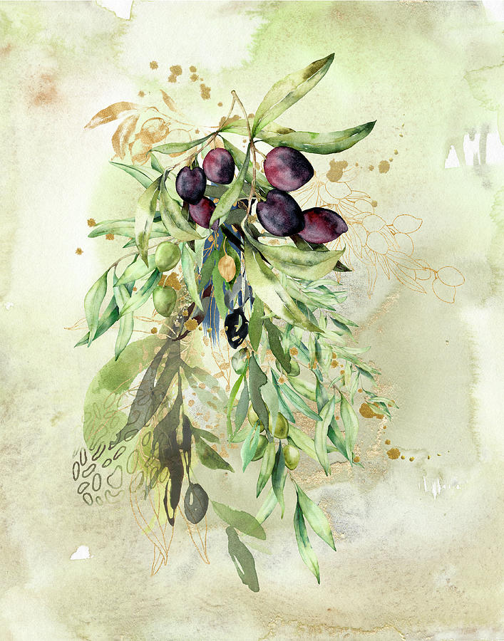 The Olive Tree of Life Mixed Media by Colleen Taylor