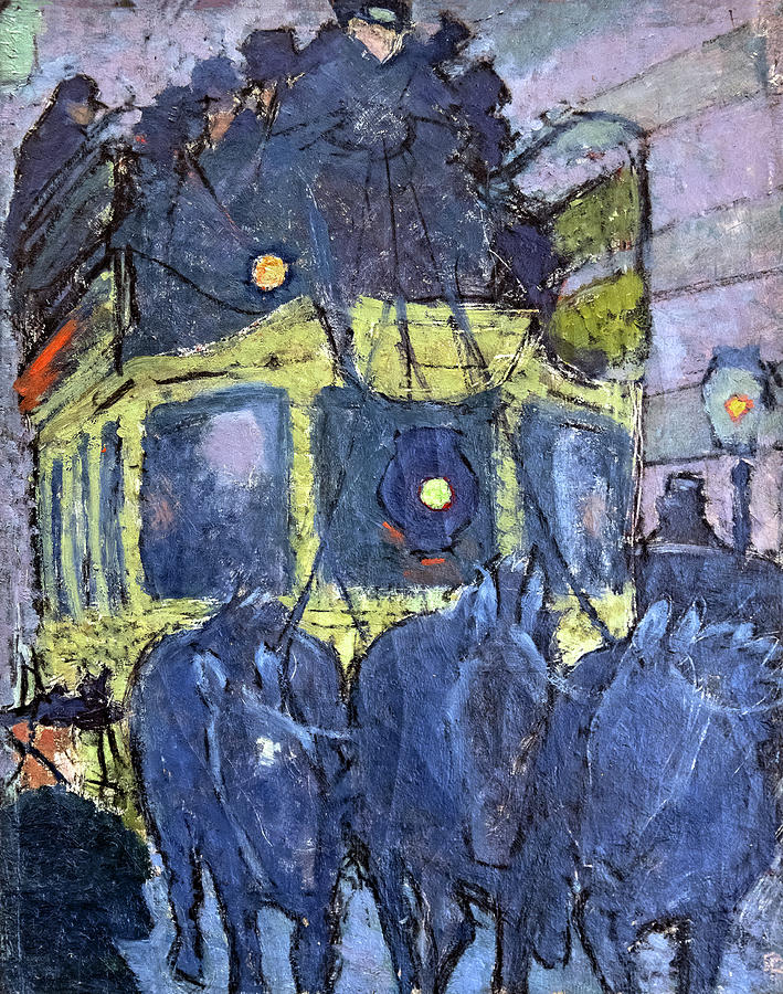 The Omnibus Painting by Pierre Bonnard