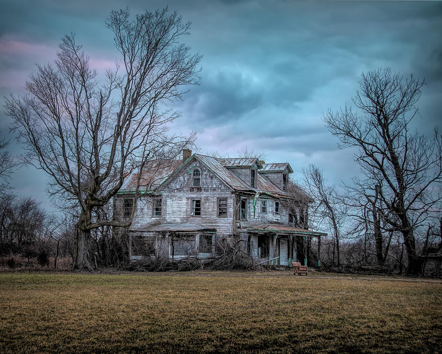 The Once Grand Farmhouse Photograph by Kristia Adams The Once Grand Farmhouse Photograph by Kristia Adams