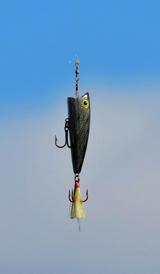 The One That Got Away - Suspended Fishing Lure Photograph by Linda Stern