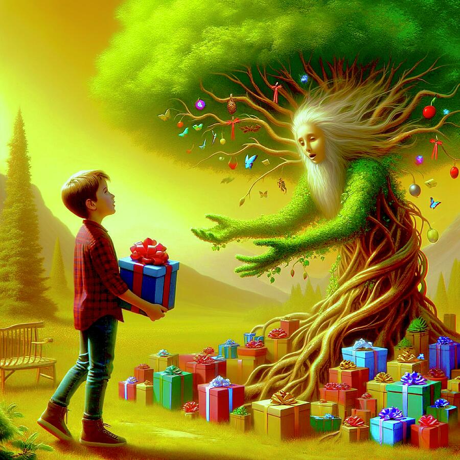 Fantasy Digital Art - The One Tree by Sharon W