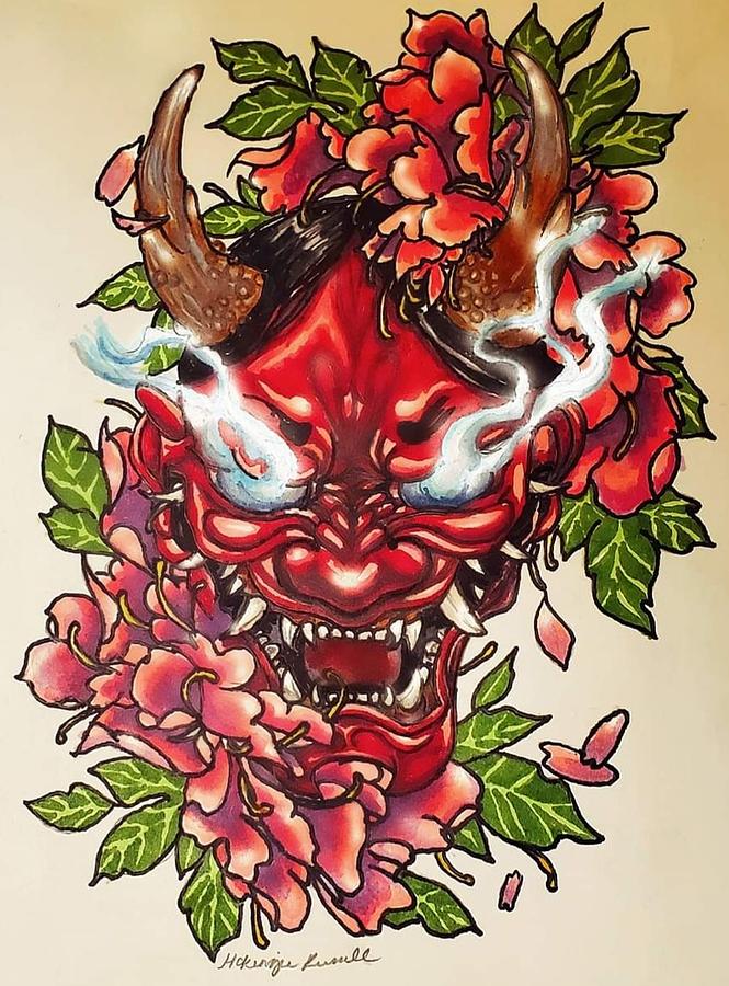 The Oni Mixed Media by McKenzie Russell - Fine Art America