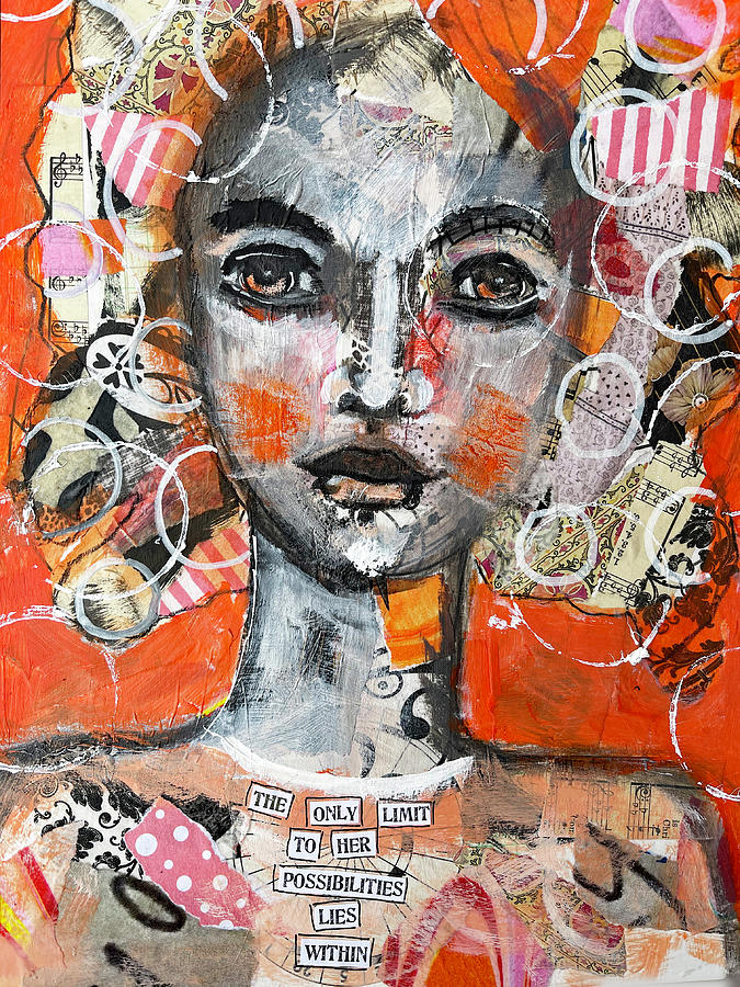 The only limit Mixed Media by Lynn Colwell
