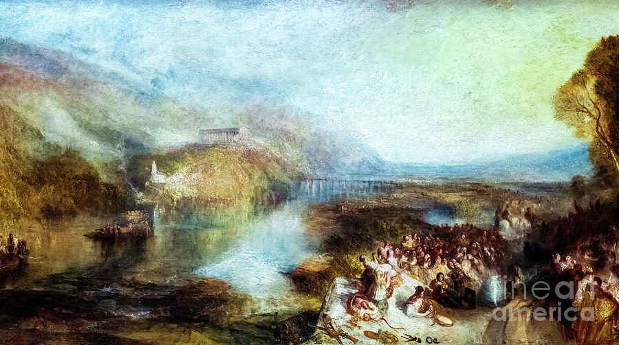 The Opening of the Wallhalla by JMW Turner 1842 Painting by JMW Turner