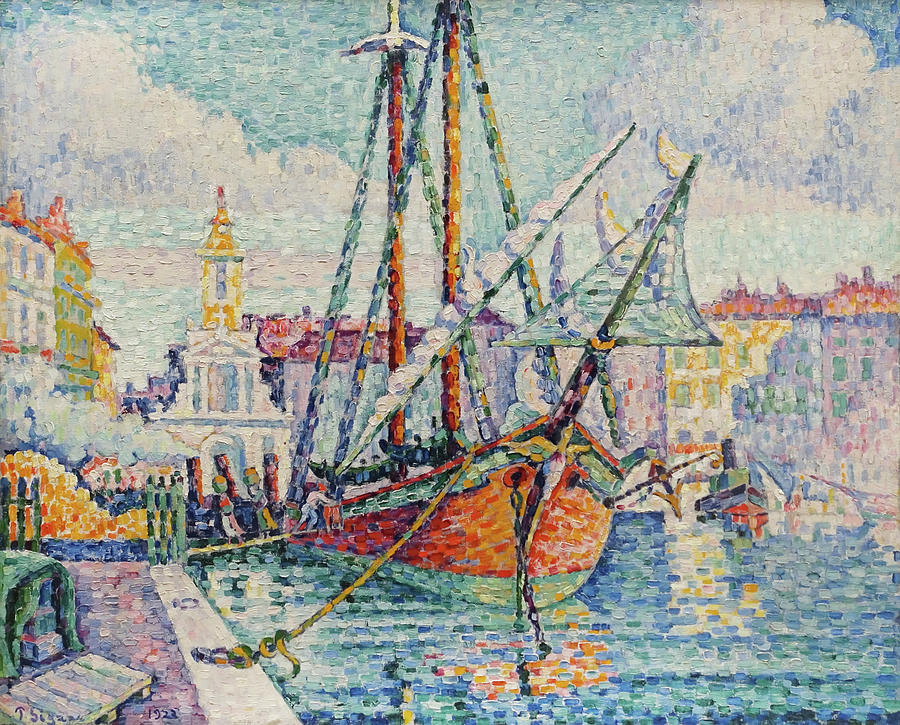 The Orange Boat By Paul Signac Painting