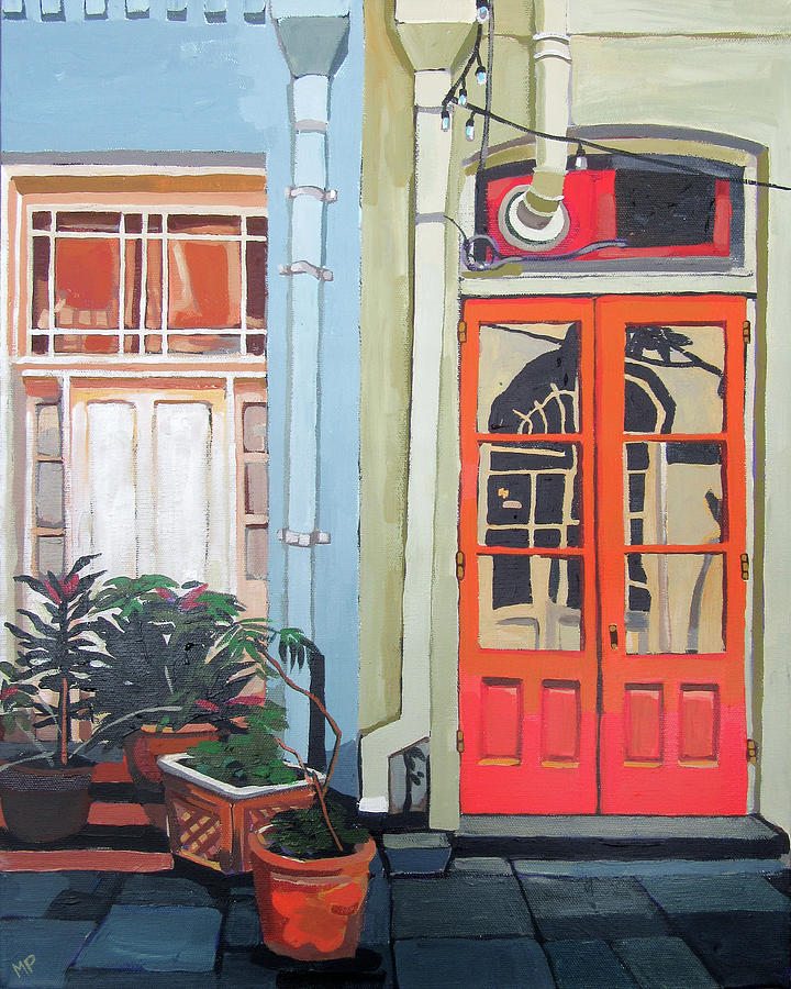 The Orange Doors Painting by Melinda Patrick
