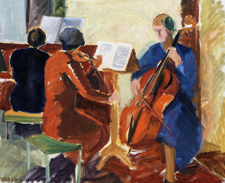 Music Painting - The Orchestra, 1941 by Ville Jais Nielsen