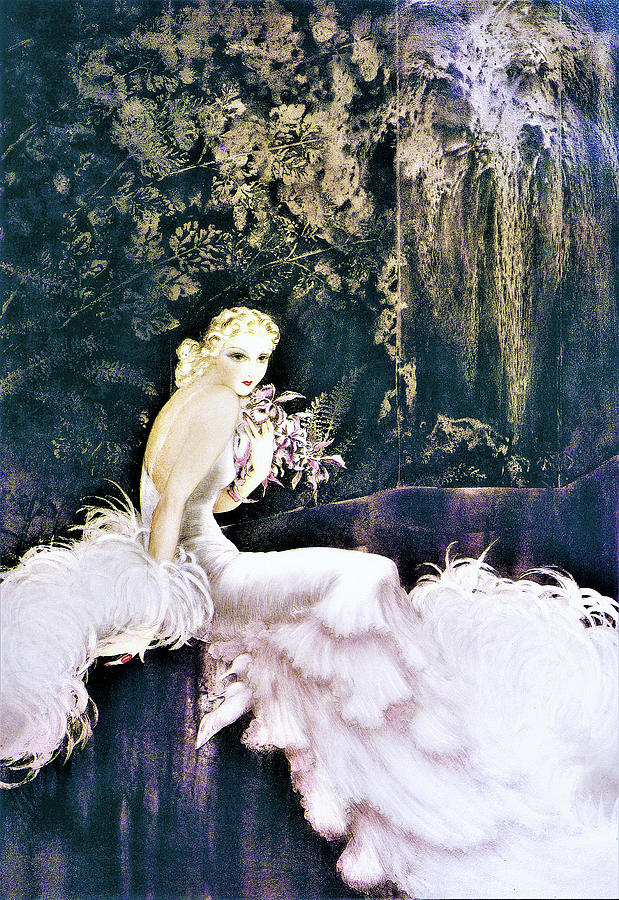 The Orchid - Digital Remastered Edition Painting by Louis Icart