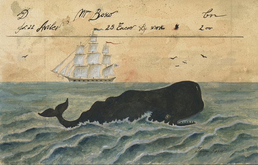 Wall Decor Painting - The original black whale by Juan Bosco