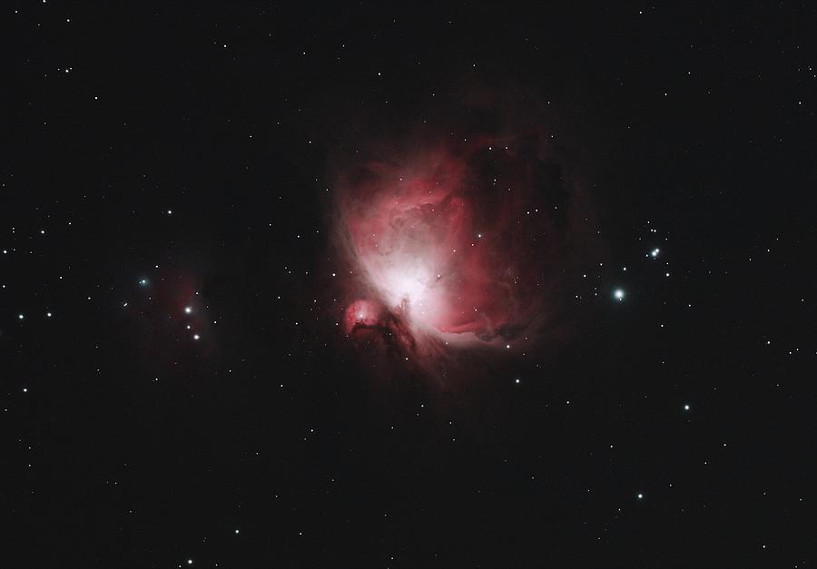 The Orion Nebula - red and black galaxy with stars - Newton, MA, USA ...