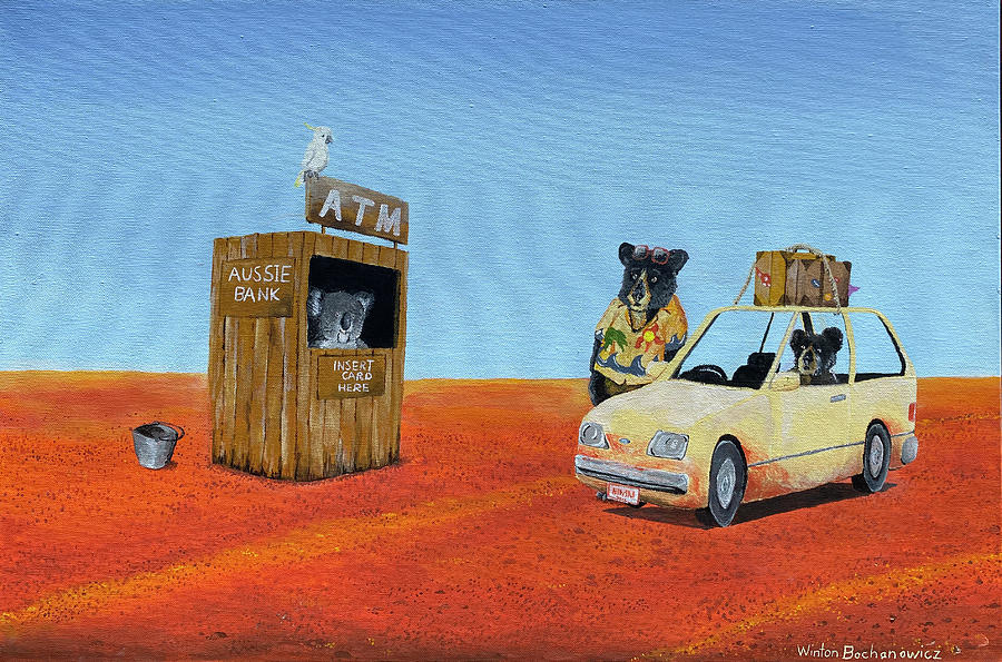 The Outback ATM Painting by Winton Bochanowicz