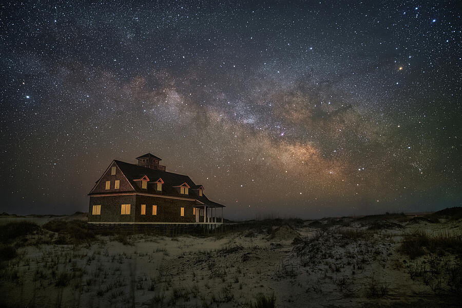 Night Sky Photograph - The Outer Banks 219 by Robert Fawcett