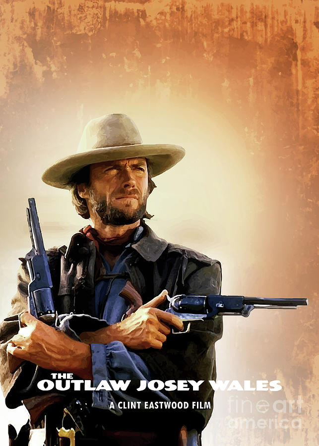 Clint Eastwood Digital Art - The Outlaw Josey Wales by Bo Kev