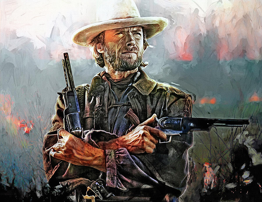 Clint Eastwood Digital Art - The Outlaw Josey Wales by Mal Bray