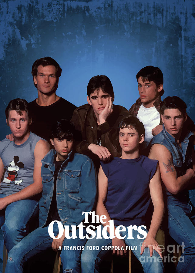 Movie Poster Digital Art - The Outsiders by Bo Kev